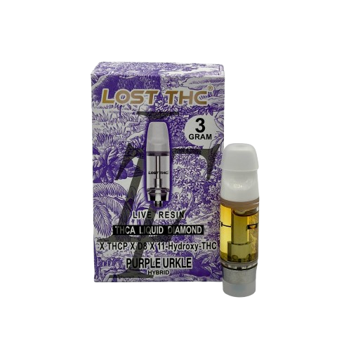 Purple Urkle Lost THC 3G Cartridge