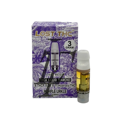 Purple Urkle Lost THC 3G Cartridge