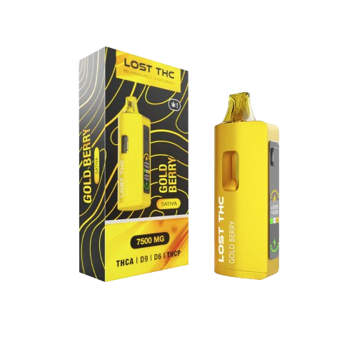 Gold Berry Lost THC V2 Disposable Vape 7.5G Gold Edition