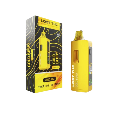 Gold Berry Lost THC V2 Disposable Vape 7.5G Gold Edition