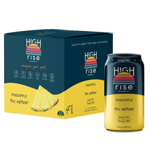 High Rise THC Seltzer 4 Pack - 5mg