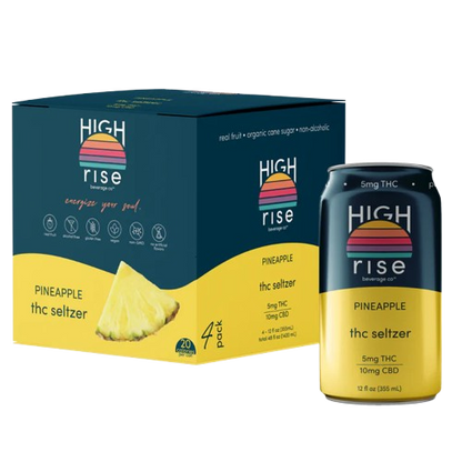High Rise THC Seltzer 4 Pack - 5mg