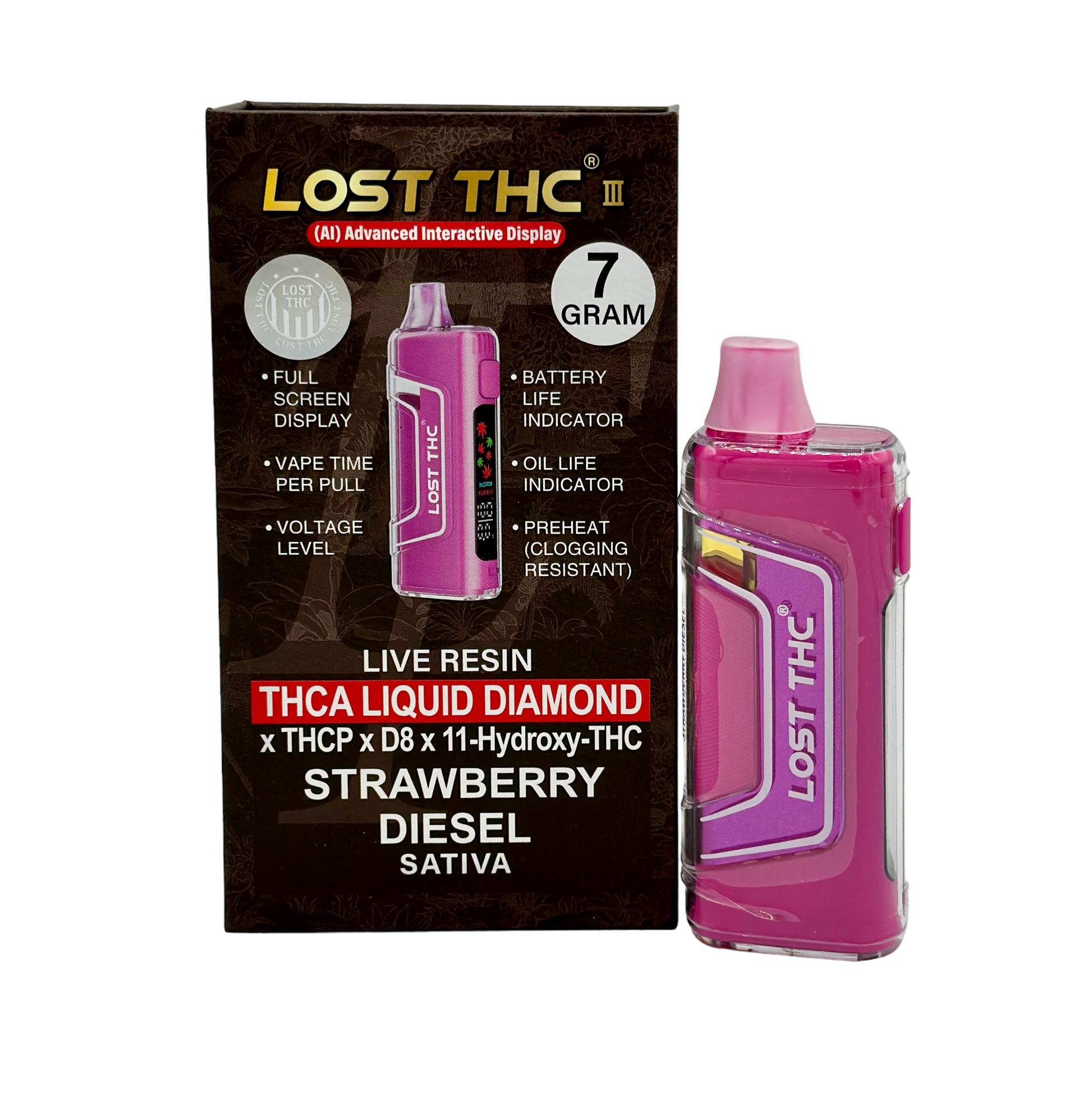 Strawberry Diesel Disposable 7G - Lost THC