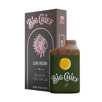 Black Truffle - Big Chief Live Resin THCA Disposable Vape - 3G