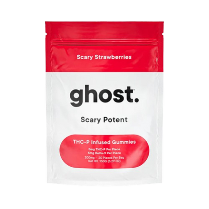 Scary Strawberries - Ghost Scary Potent Reaper Blend THCP Gummies - 200mg