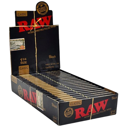 RAW Black Classic 1 1/4 Rolling Papers