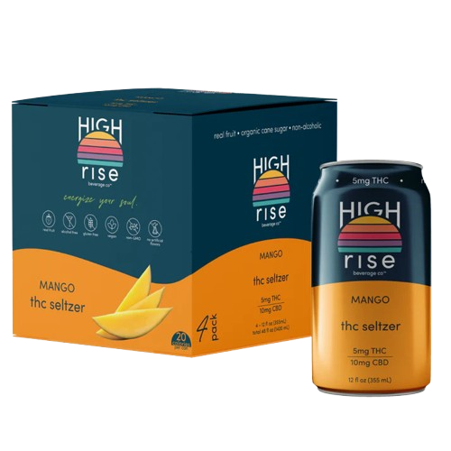 High Rise THC Seltzer 4 Pack - 5mg
