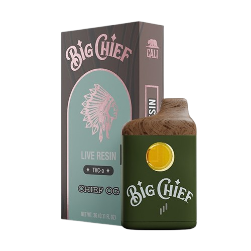 Chief OG- Big Chief Live Resin THCA Disposable Vape - 3G