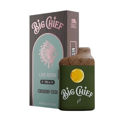 Chief OG- Big Chief Live Resin THCA Disposable Vape - 3G