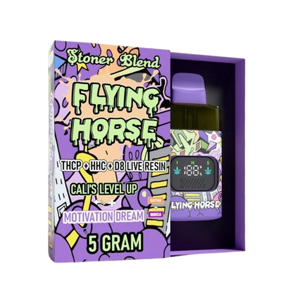 Cali’s Level Up + Motivation Dream - Flying Horse Stoner Blend Disposable Vape – 5g