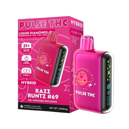 Razz Runtz #69 Pulse THC Liquid Diamond Disposable 5G