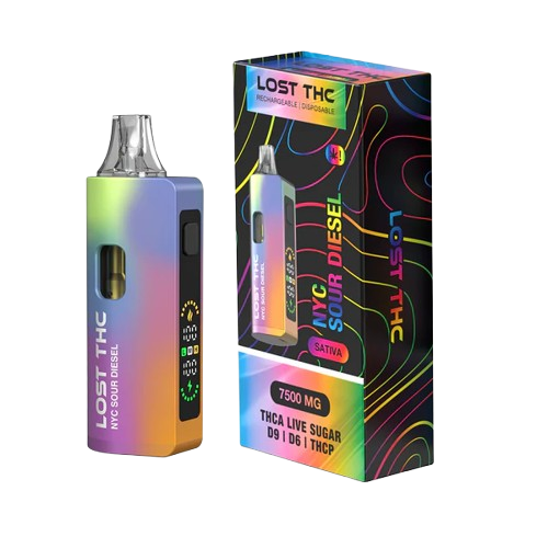 NYC Sour Diesel - Lost THC Disposable Vape 7.5G Rainbow Edition