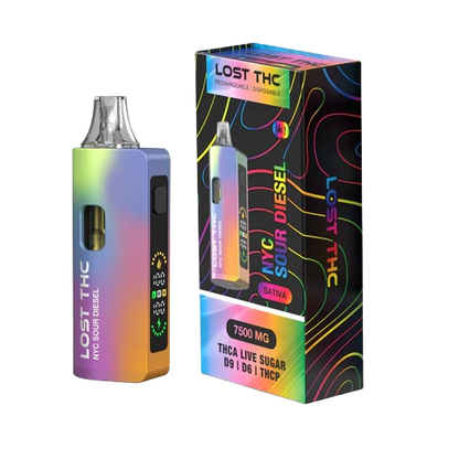 NYC Sour Diesel - Lost THC Disposable Vape 7.5G Rainbow Edition